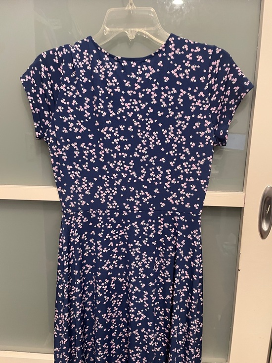 Gilli Navy Dress with Pink Floral Design, S, NWT - Picture 8 of 12